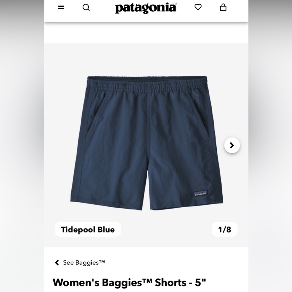 Patagonia Women's Baggies™ Shorts - 5" Navy